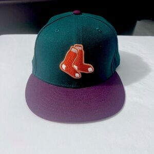Exclusive Boston Red Sox Green/Burgundy ALL STAR 99 Fitted Hat 7 5/8 NEW ERA